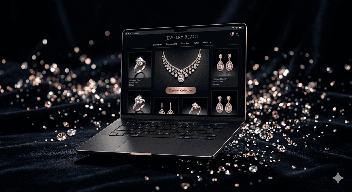 Jewelry React project preview
