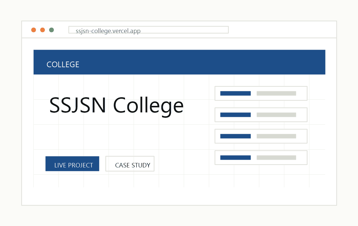 SSJSN College project preview